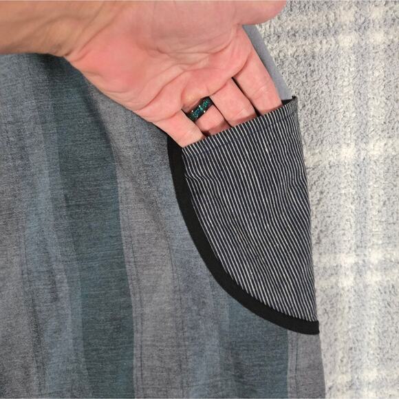 Rebe By Debra Weiss Green and Gray Handmade In USA  Dress Size Small - Picture 3 of 12